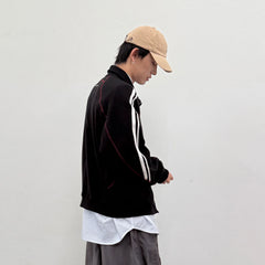 ROARINGWILD A ARCH Retro Stripe Raglan Track Jacket
