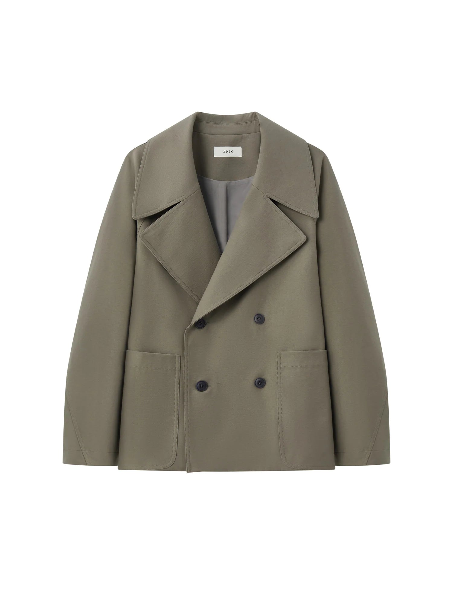 OPICLOTH Classical Double-Breasted Oversized Jacket