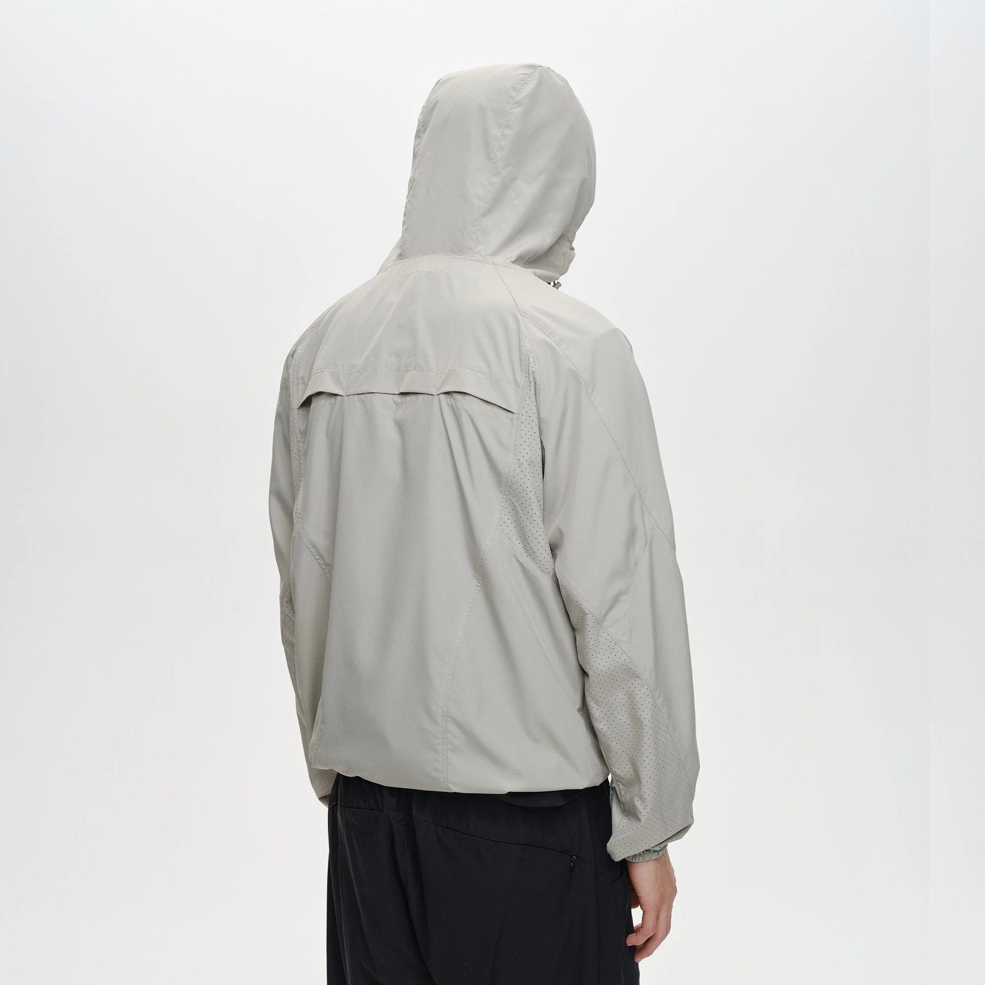 CATSSTAC Spliced Laser-Perforated Waterproof UV Production Hooded Jacket