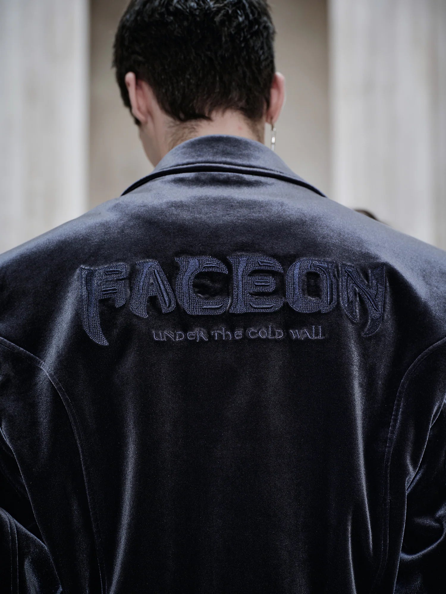 FACEONLAB Velvet Metal Epaulettes Jacket