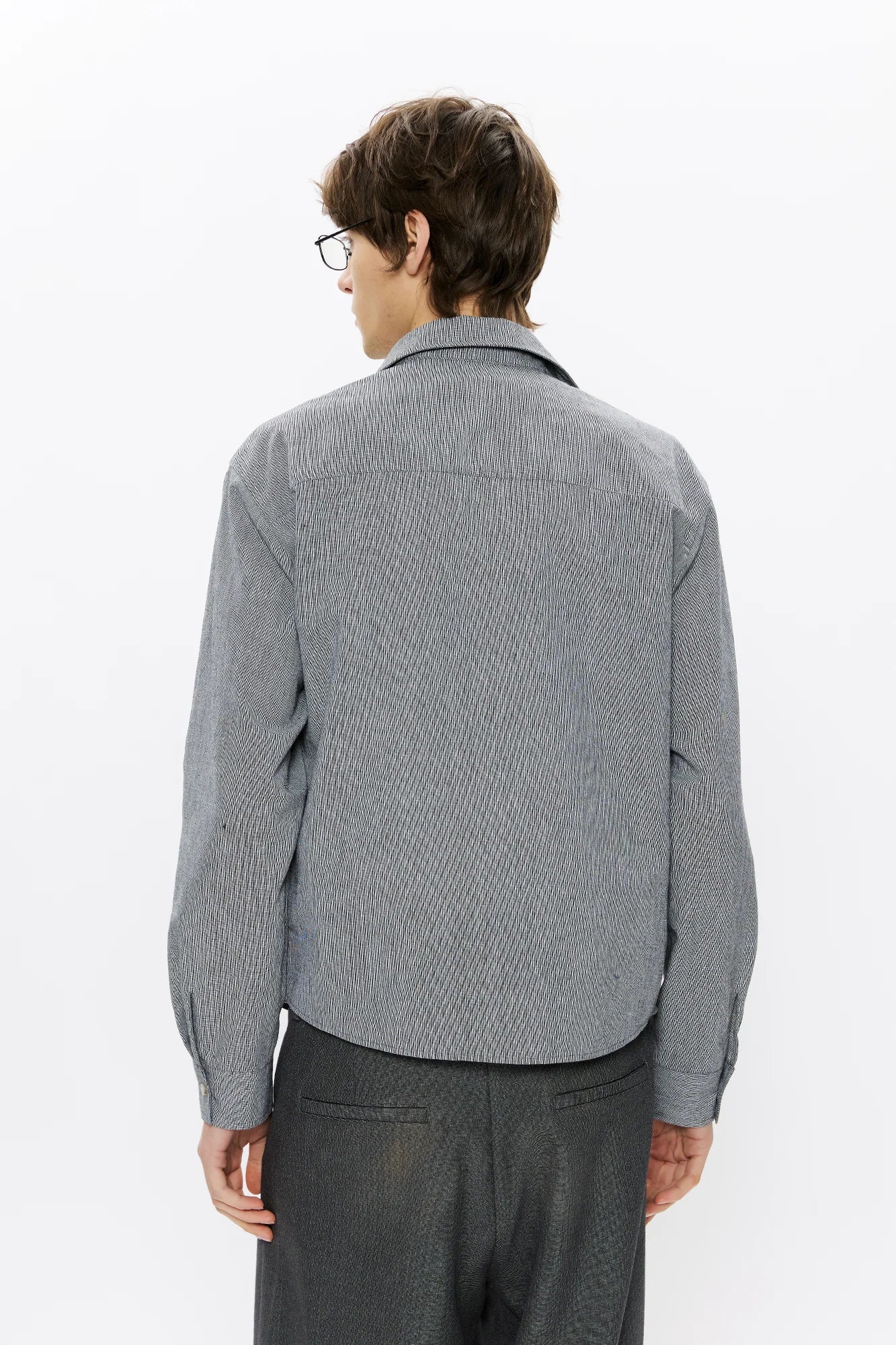 KREATE Linen Layered Check Shirt