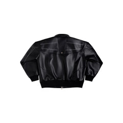 ESAIAS Deconstructed Stitch PU Jacket