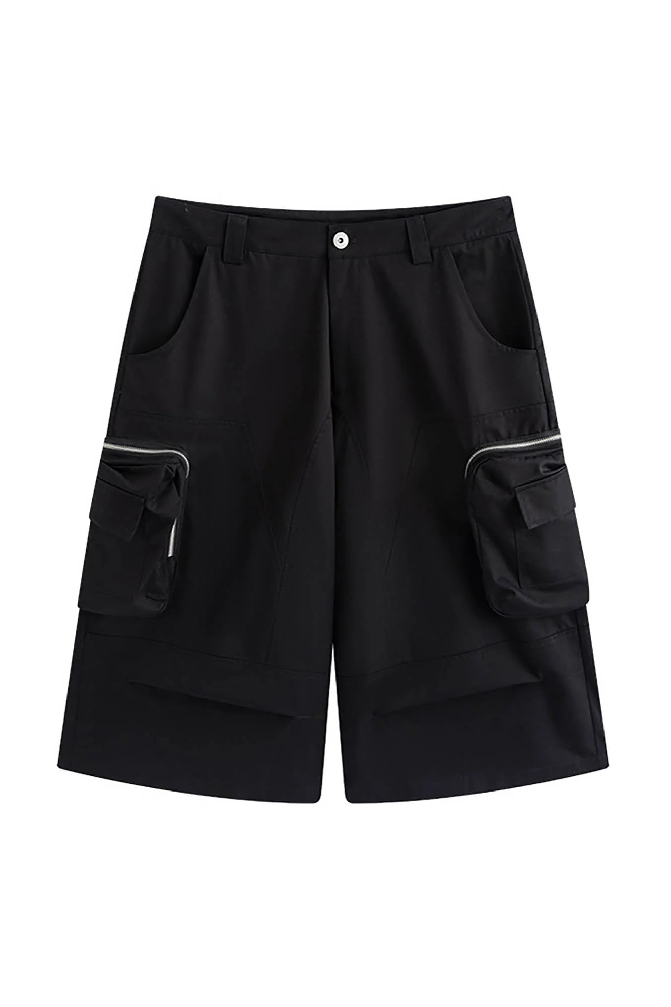 ENSHADOWER Utility Zippered-Pocket Cargo Shorts