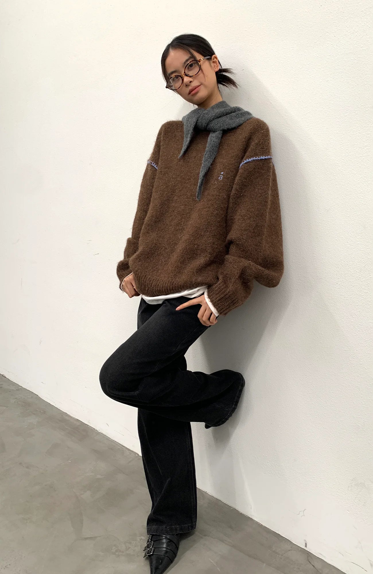 ROARINGWILD A ARCH Chunky Wool-Blend Knit Pullover
