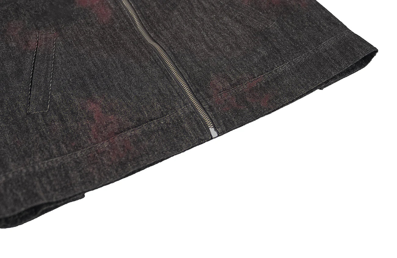 UNDERWATER Bloodstained Raw Denim Jacket