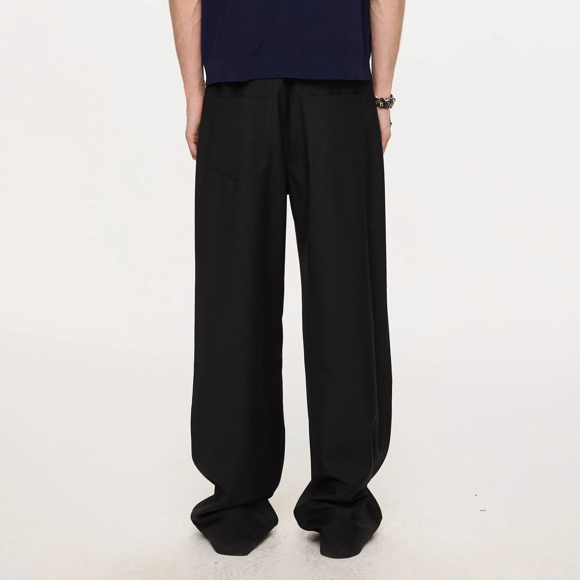 KREATE Inverted Pleats Wide-Leg Trousers