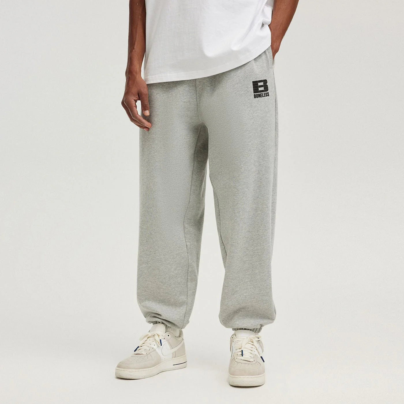 BONELESS Plaid B LOGO Jogger