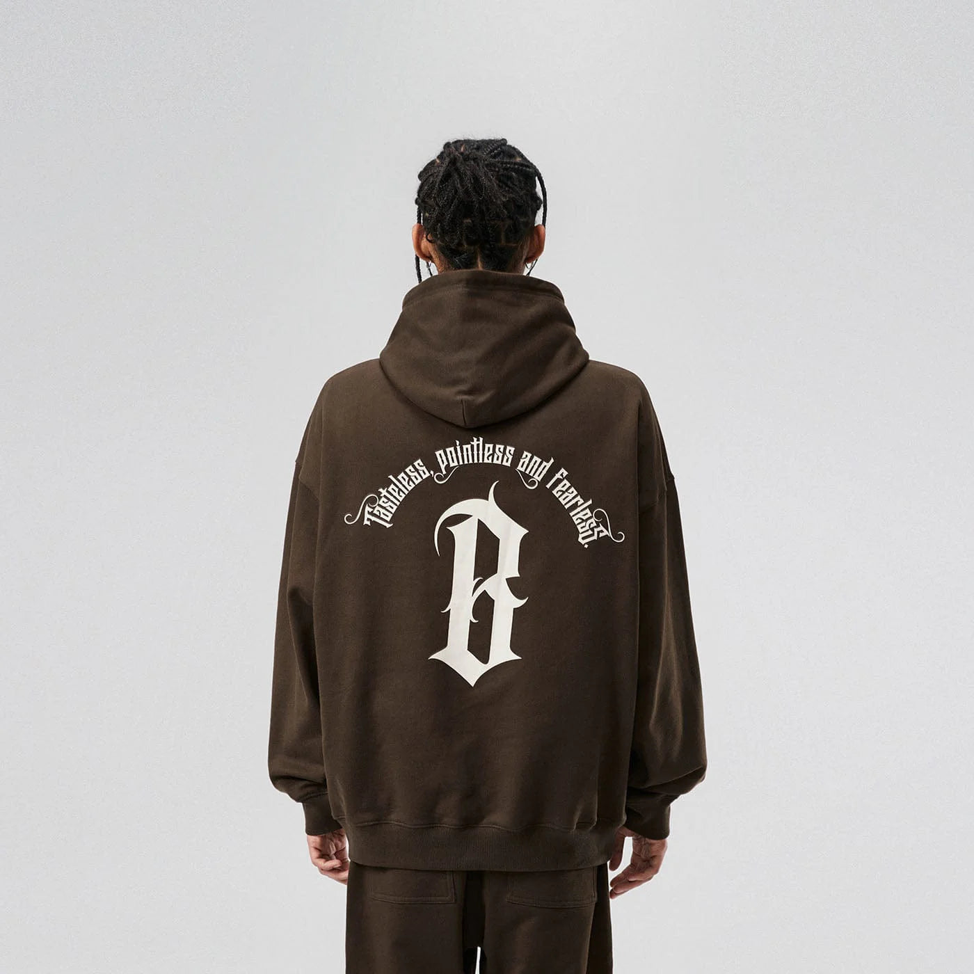 BONELESS Gothic Slogan Hoodie