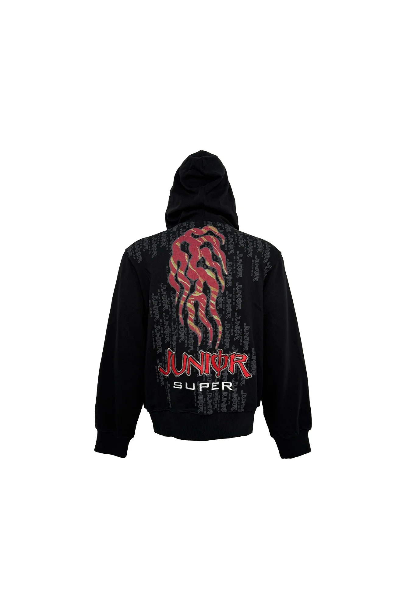 PCCVISION Flame Embroidered Mask Hooded Jacket