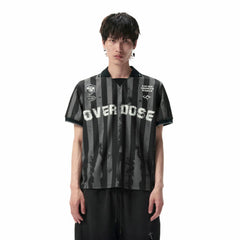 SAVAGEGROWTHWORLD OVERDOSE Distressed Striped Jersey