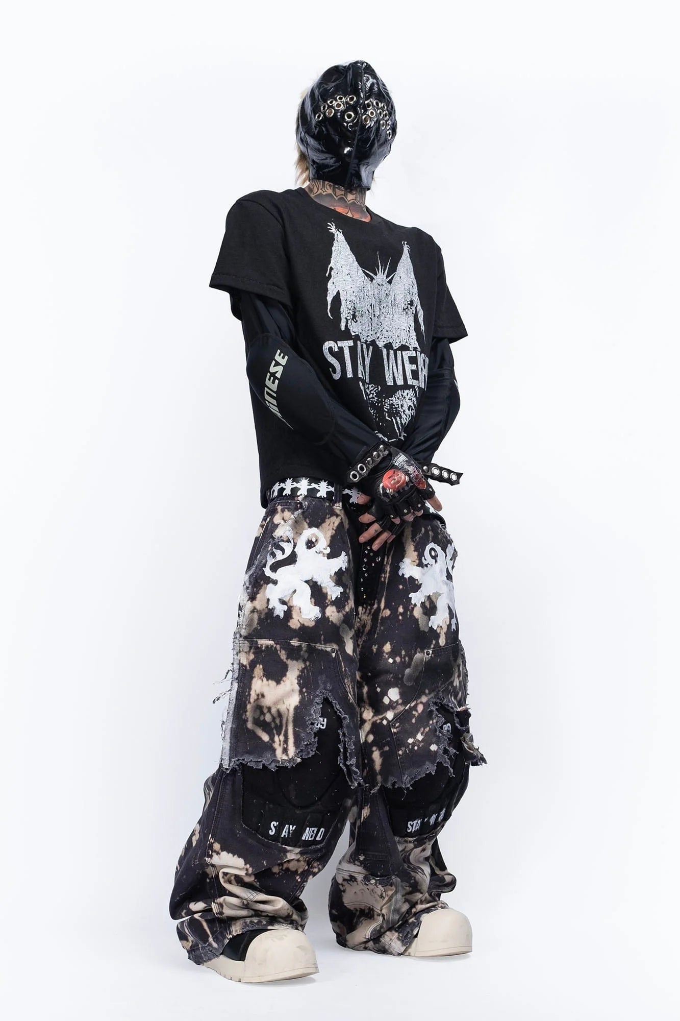 FVVO Stay Weird Graphic Punk T-Shirt