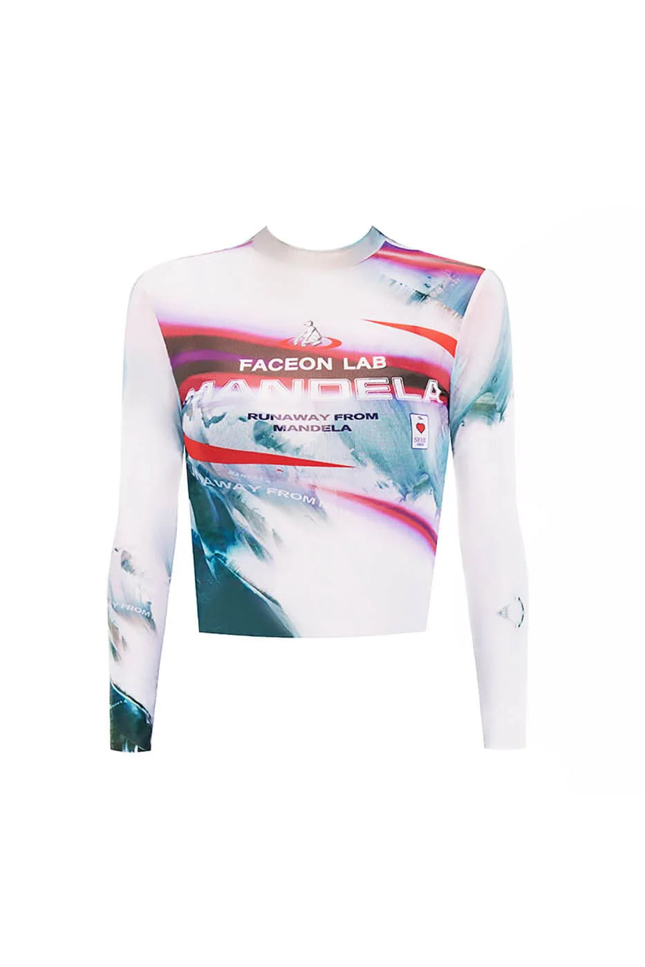 FACEONLAB Mandela Full Print Slim-Fit L/S T-Shirt