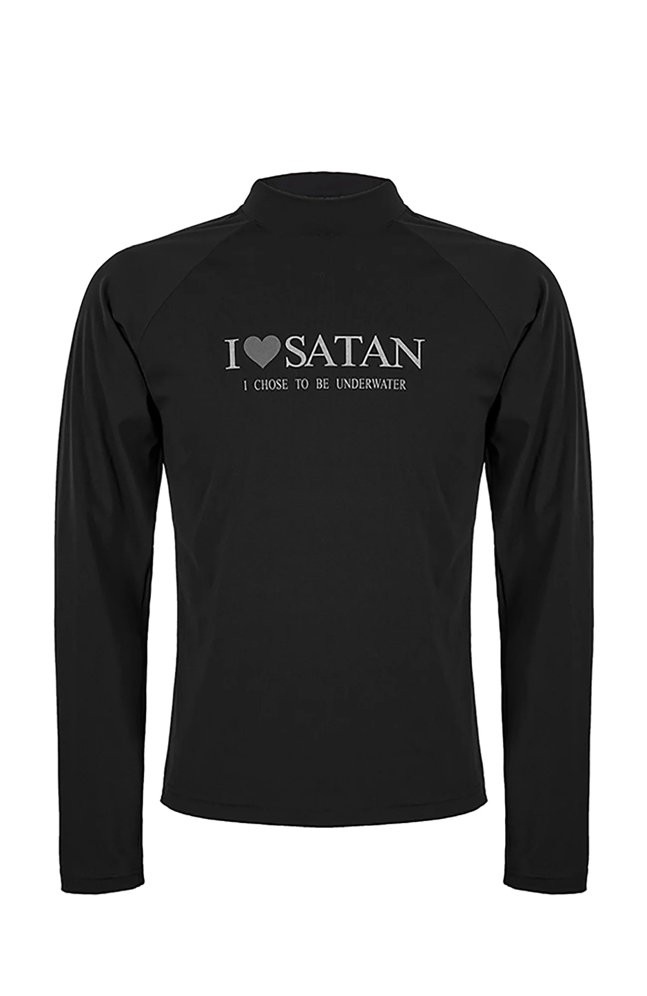 UNDERWATER Satan Racing Mock-Neck Long-Sleeve Tee