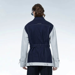 LOSTNFOUND Spliced Stitch Strappy Jacket