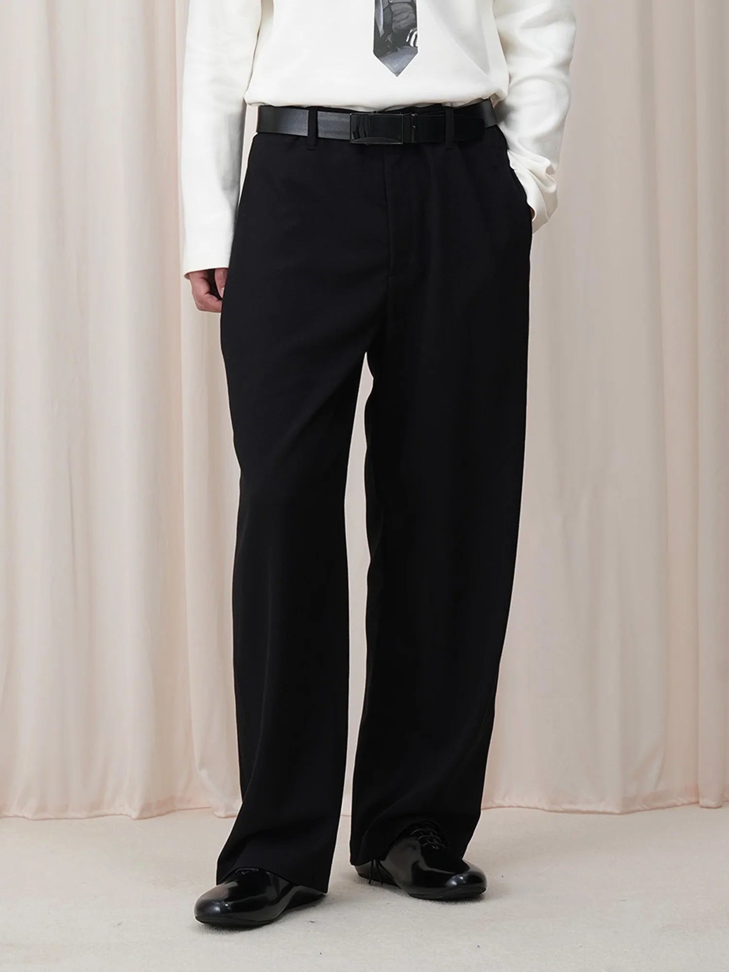 OUYANG WENJUN Minimal Wide-Leg Trousers