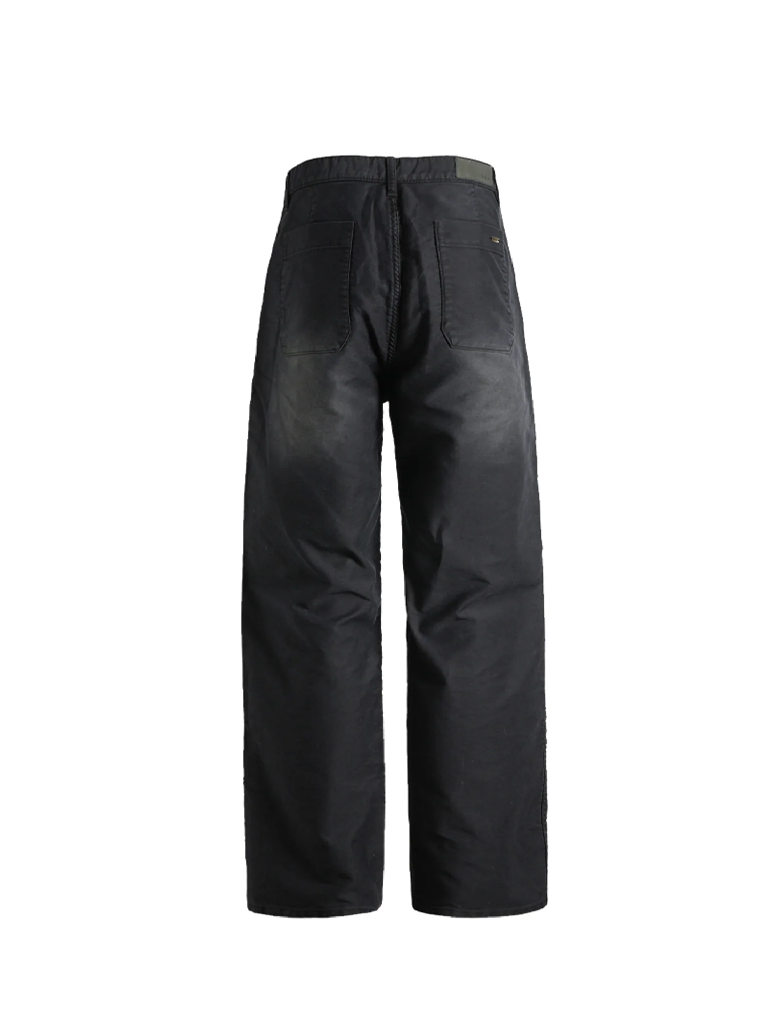 PMW Retro Washed Crinkled Wide-Leg Jeans