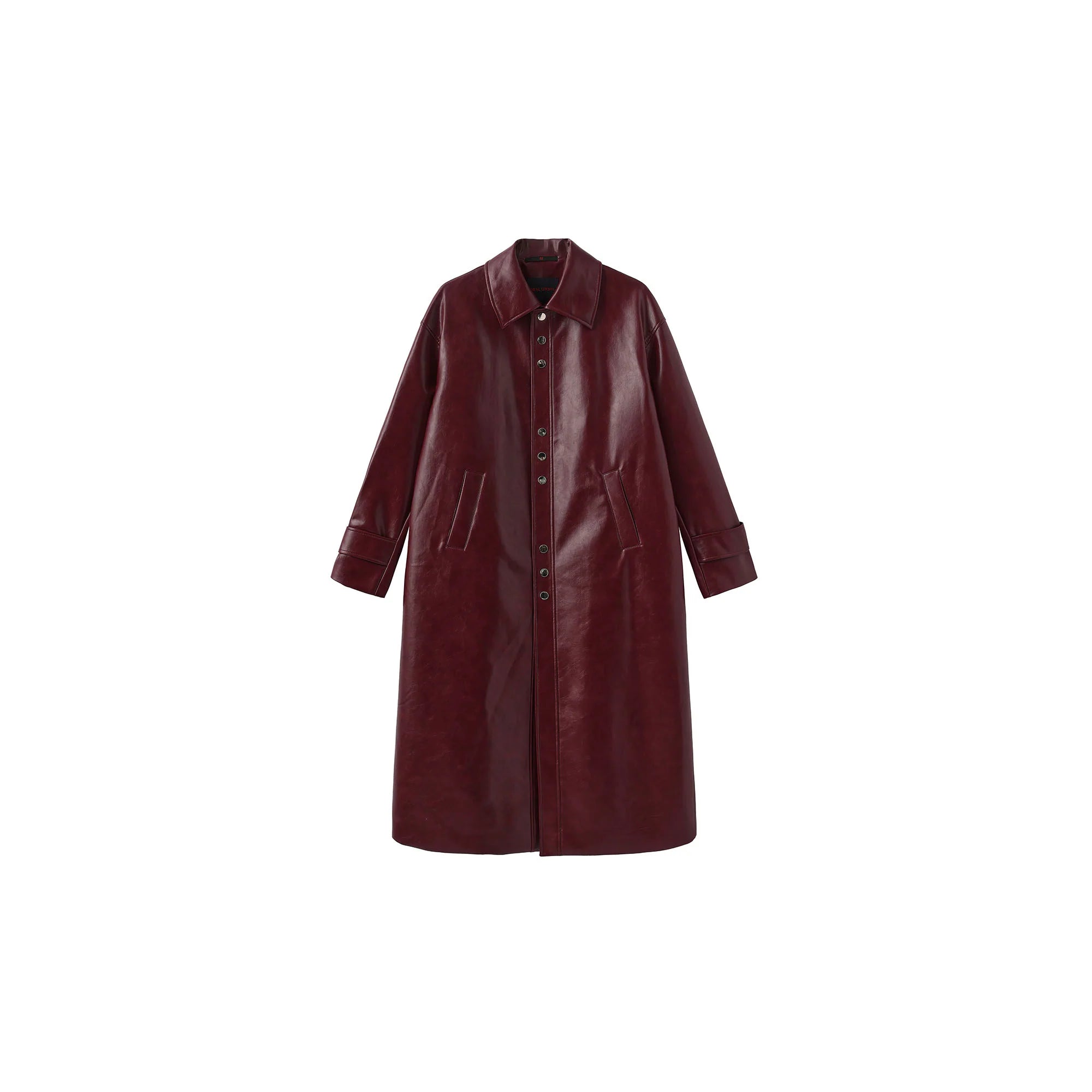 ORAL UTOPIA Glossy PU Coat Ancora Red