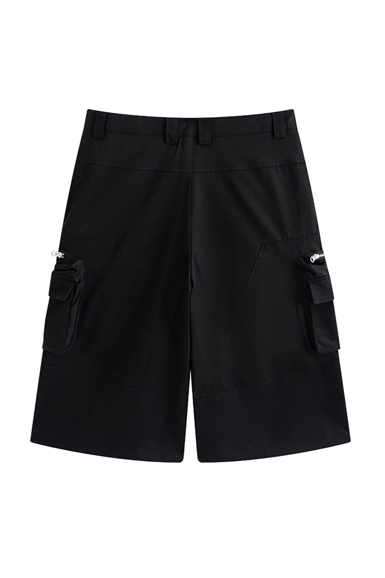 ENSHADOWER Utility Zippered-Pocket Cargo Shorts