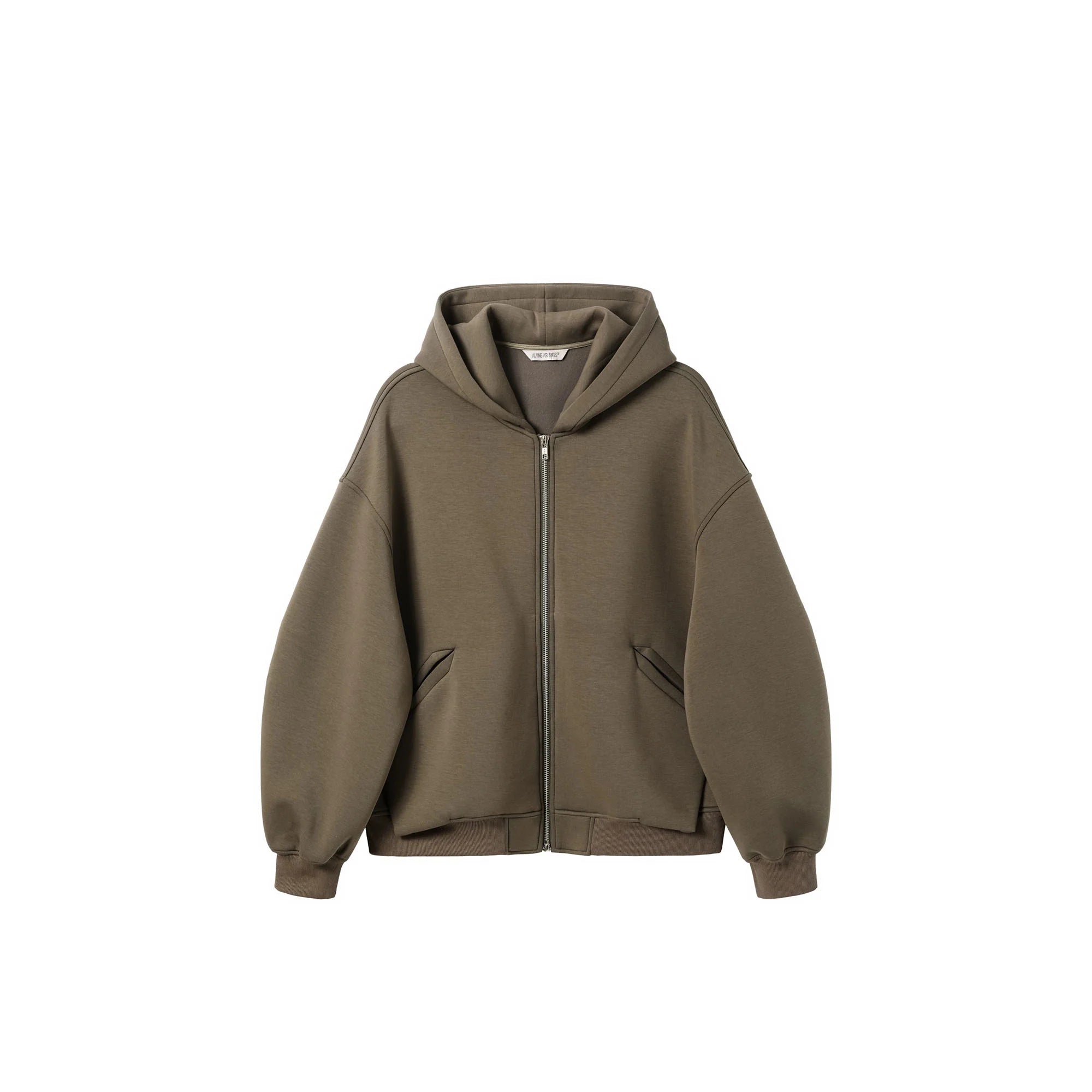 ALVNG AR ANTS Structured Curved Sleeve Pointed Hood Jacket