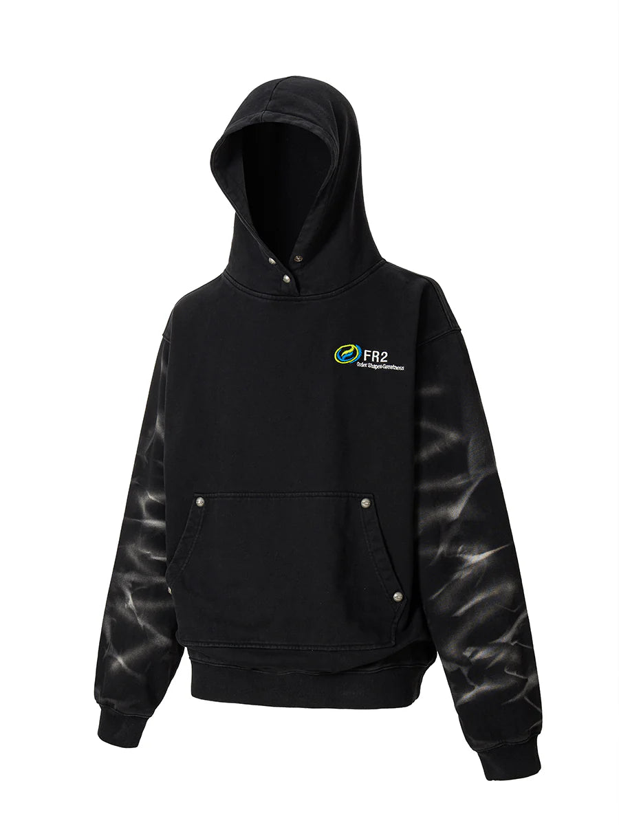 F2CE Tie-Dye Embroidered LOGO Hoodie