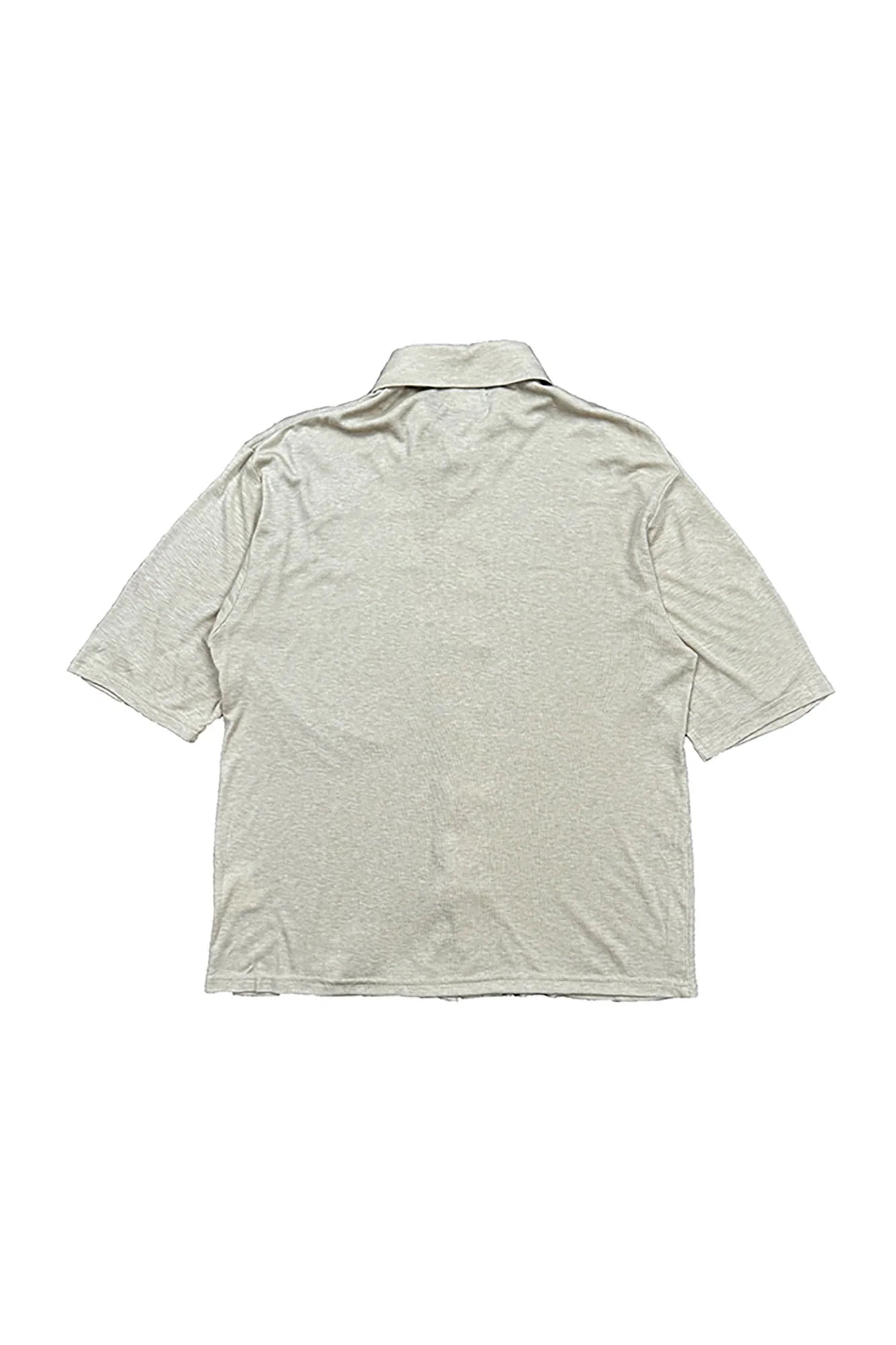 RICHILL Refined Acetate Button-Up Polo Half Shirt
