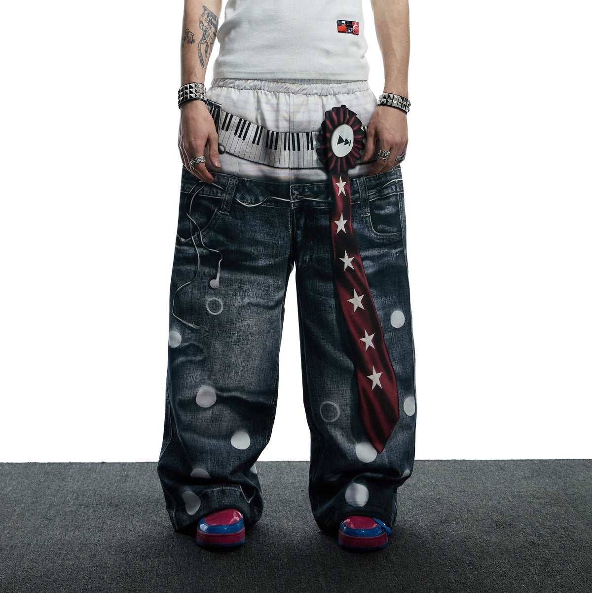 DND4DES Playful Print Baggy Trousers
