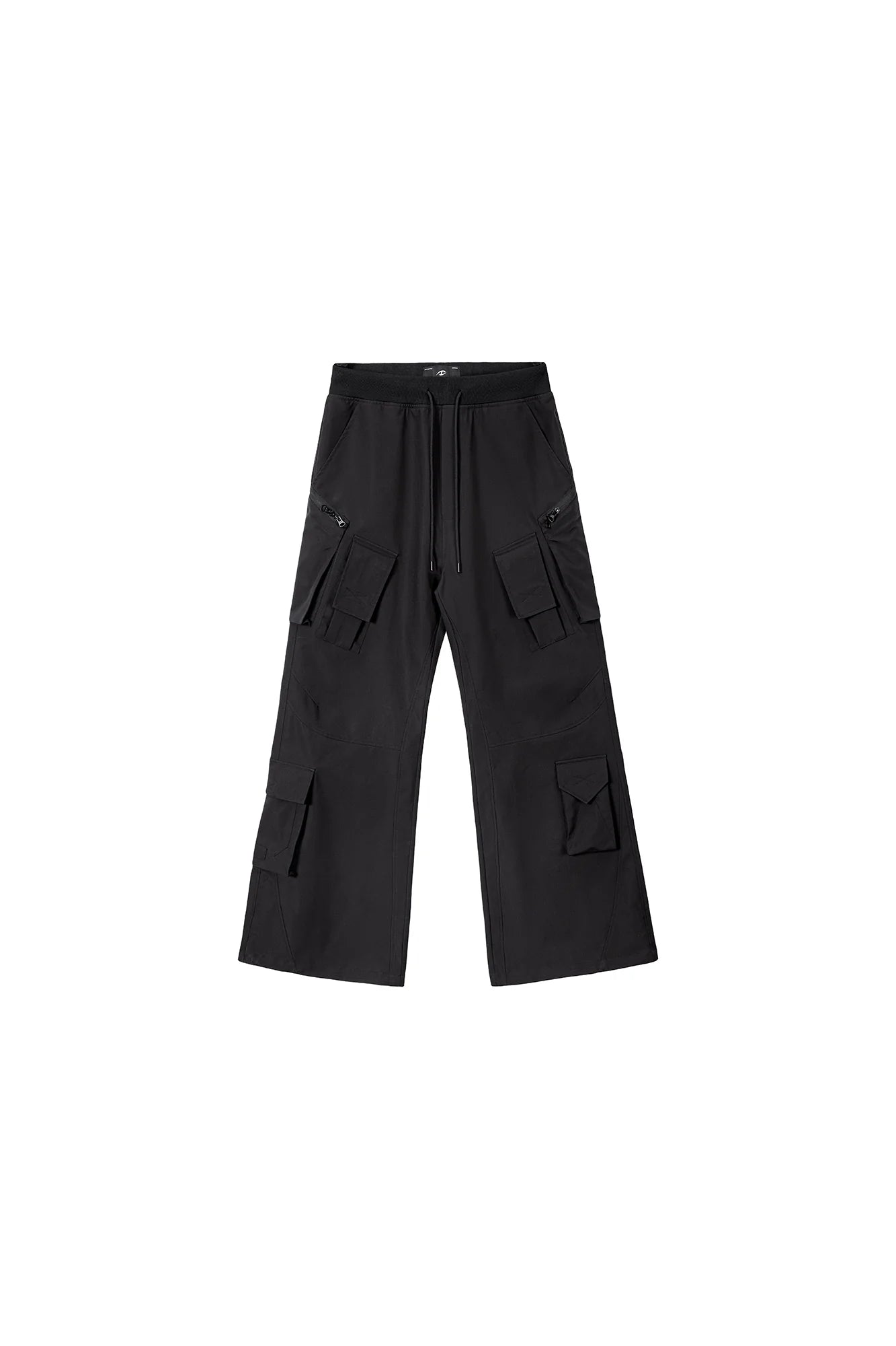 CATSSTAC Multi-Pocket Paneled Drawstring Cargo Pants