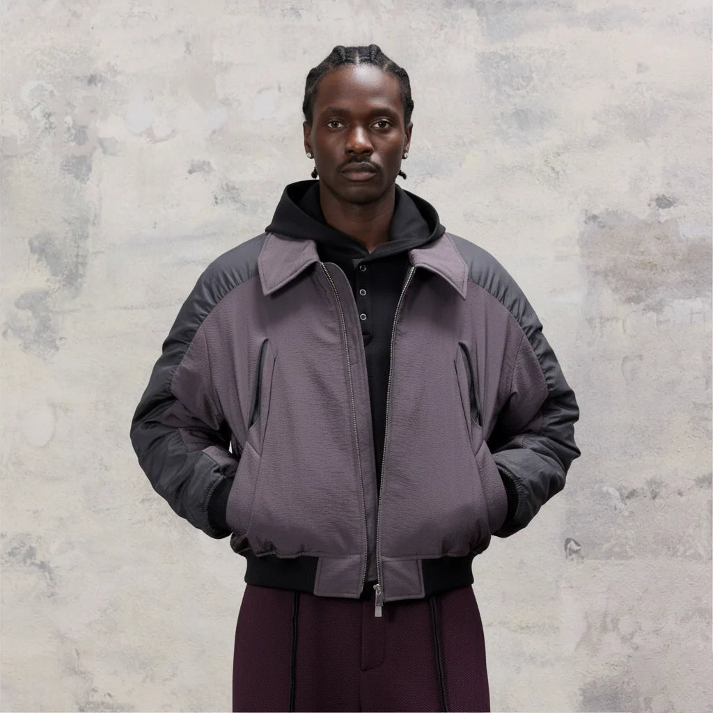 ALVNG AR ANTS Tucked Pleats Saber Sleeve Jacket
