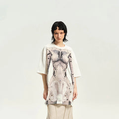 DAMAGE ASIA Ex Machina Graphics Oversized T-Shirt