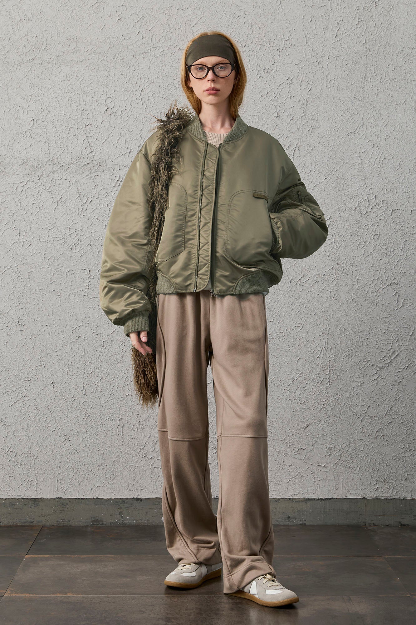 ORGANIC EMOTION Water-Repellent MA-1 Bomber Jacket