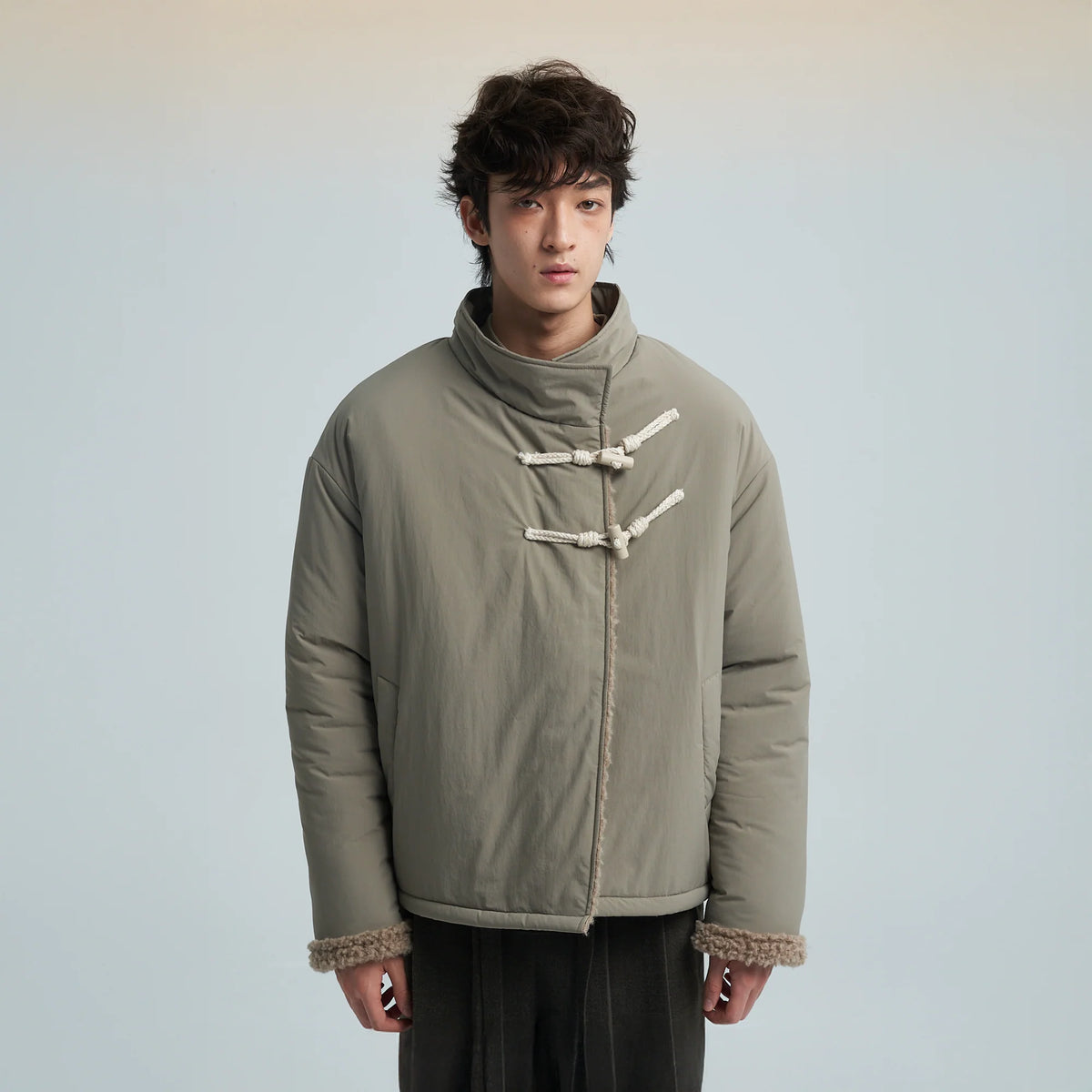SAME FLOW Reversible Fleece-Lined Puffer