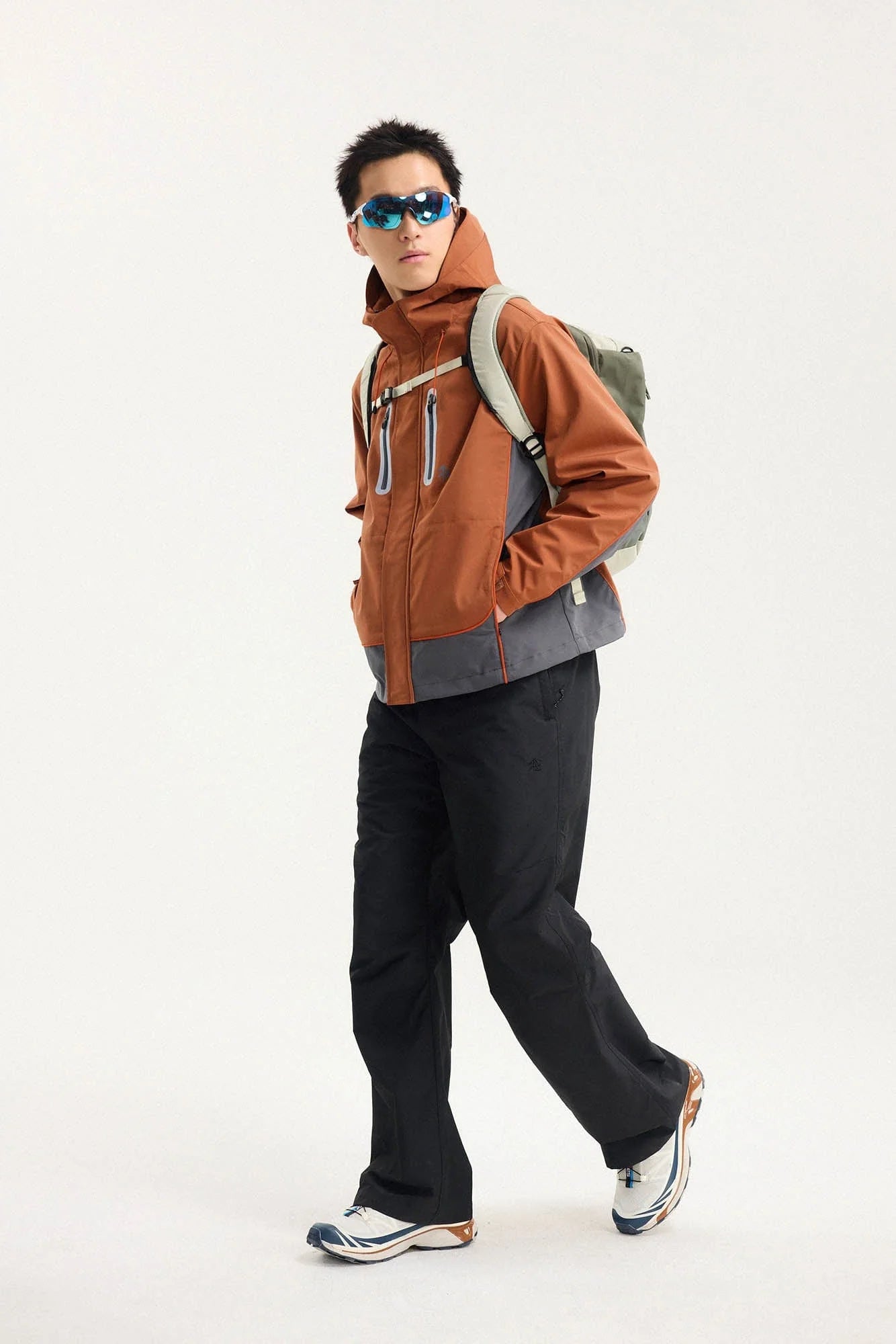 BONELESS Contrast Waterproof Utility Hooded Jacket