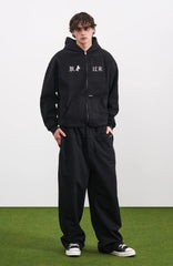 PMW Oversized Curved Wide-Leg Sweatpants