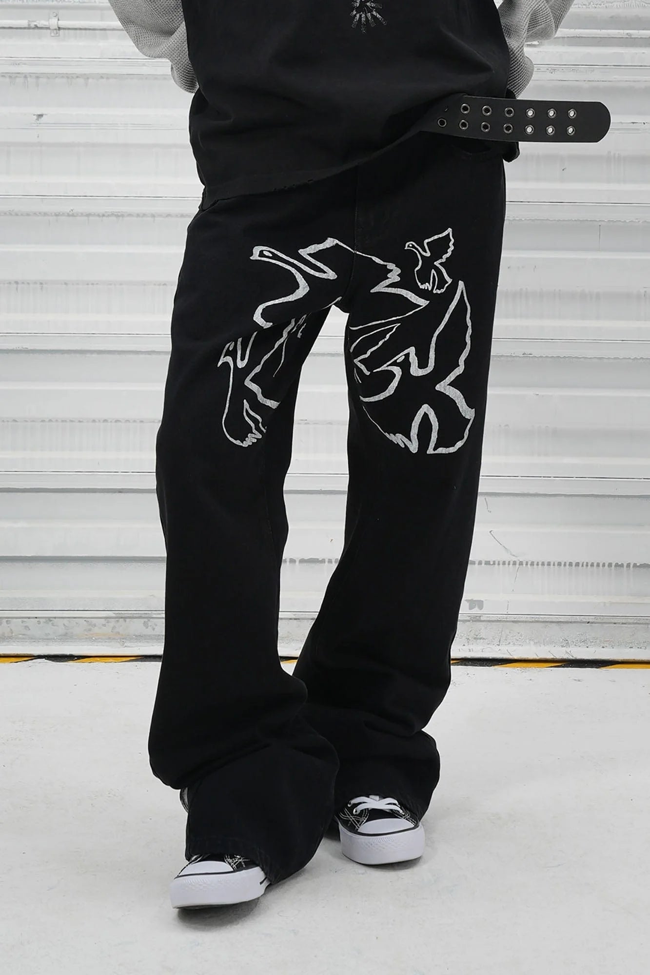 VINKID Flock of Doves Graphic Jeans