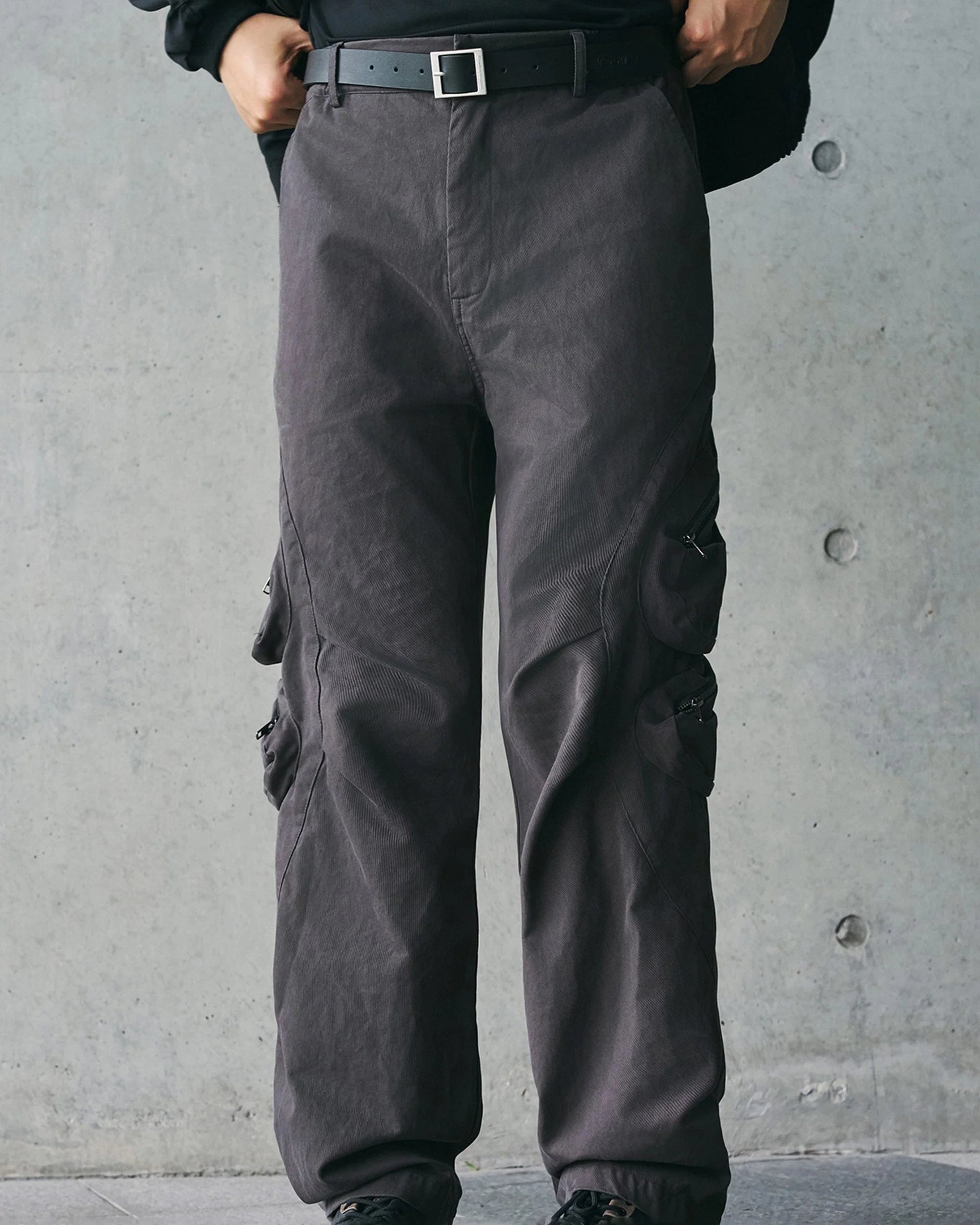 ENSHADOWER Modern Pleated Zipper Tactical Cargo