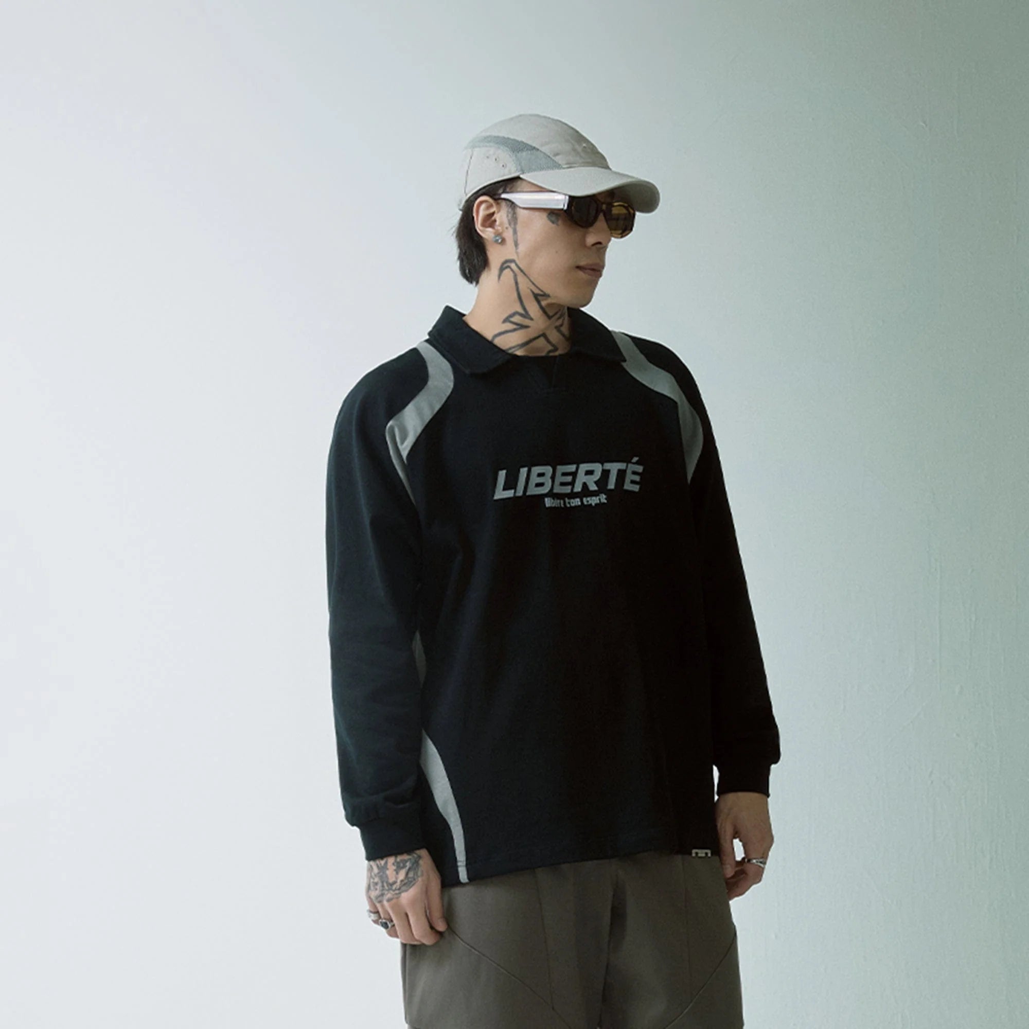F2CE Retro Deconstructed Raglan Long-Sleeve Tee