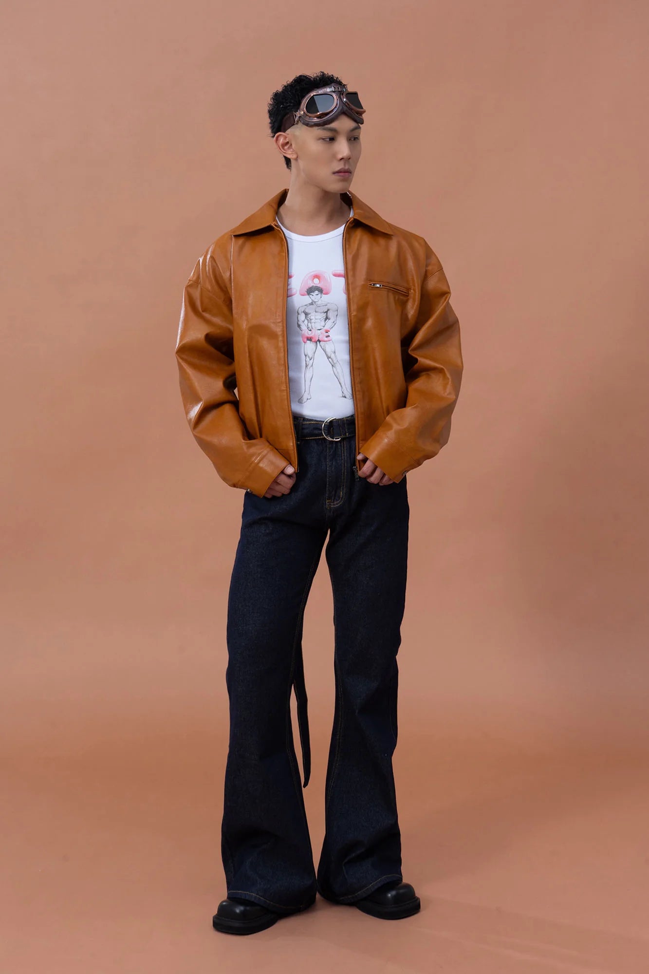 CLP Retro Flared Raw Jeans