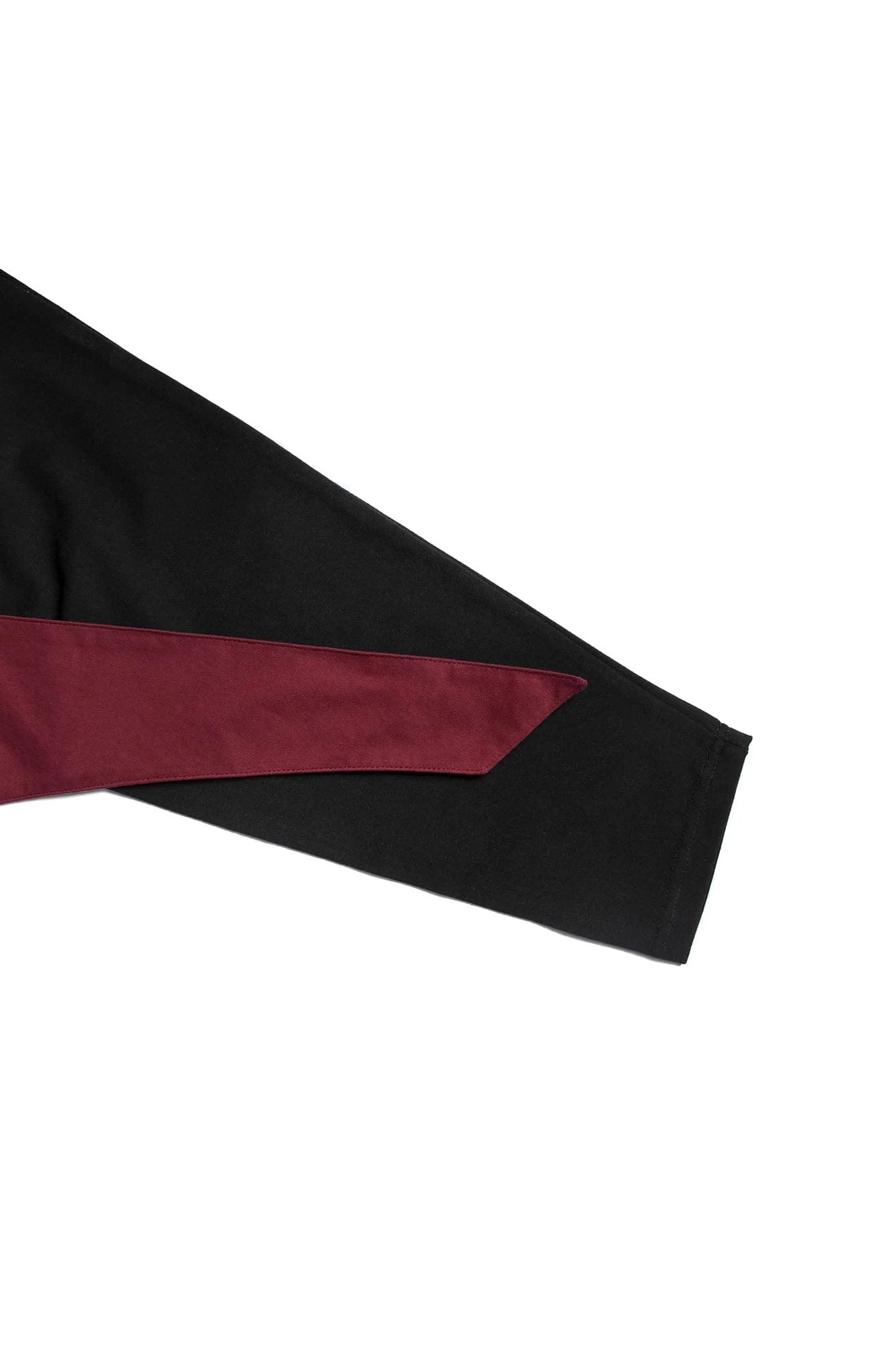 RELABEL Detachable Hood Long-Sleeve Tee Black
