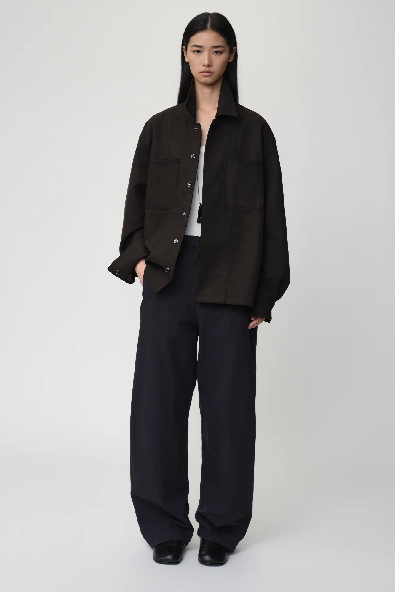 OPICLOTH Cotton-Blend Patch-Pocket Jacket
