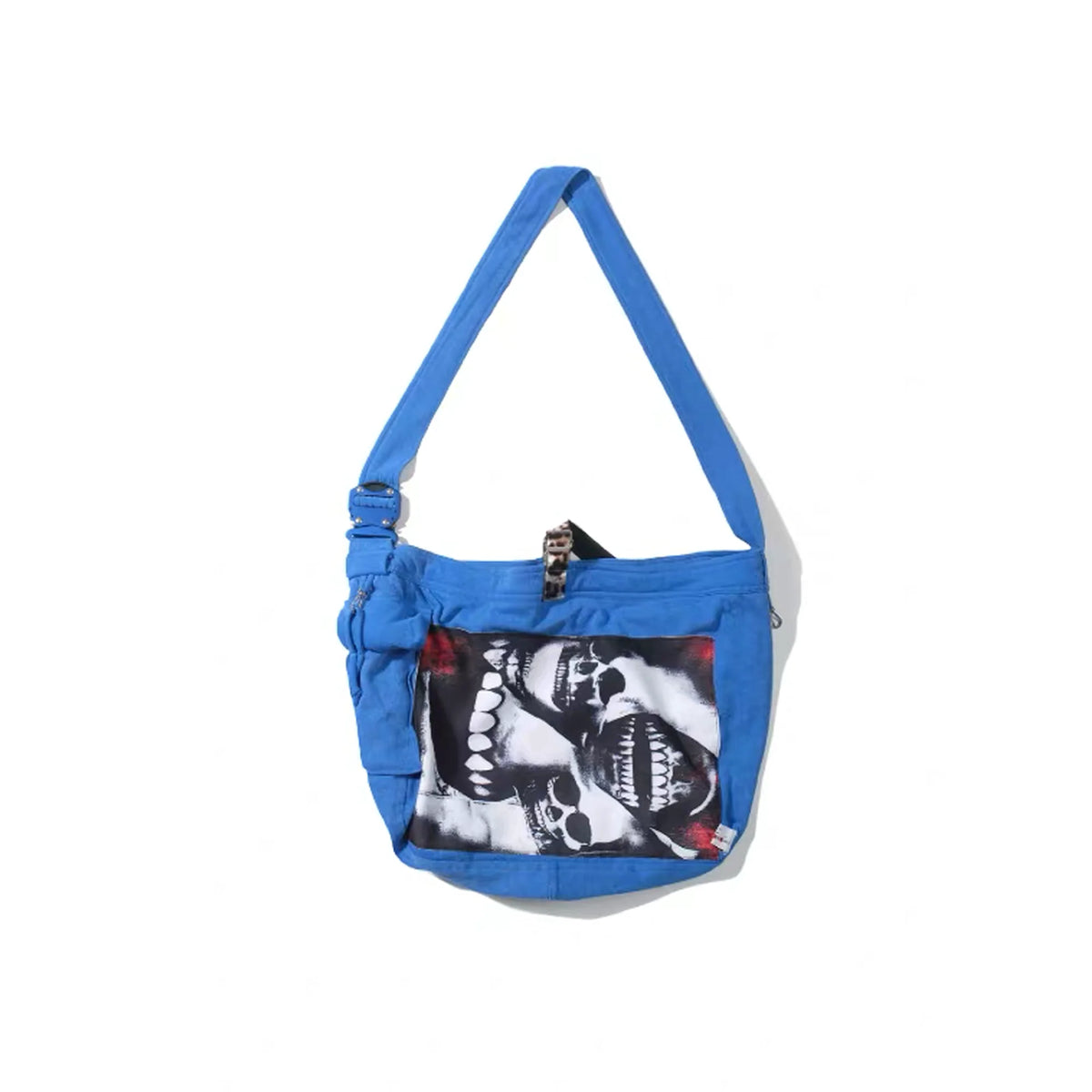 NOTHINGNESS WORLD Adjustable Skull Graphic Oversized Shoulder Bag