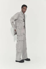 VANN VALRENCE Detachable Washed Multi-Pocket Cargo Pants