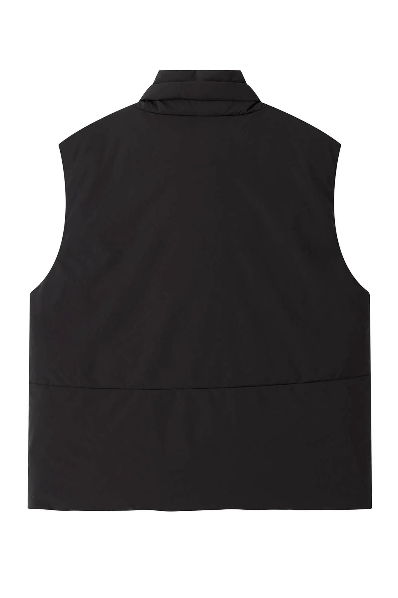 ORGANIC EMOTION Deconstructed Scarf Collar Down Vest