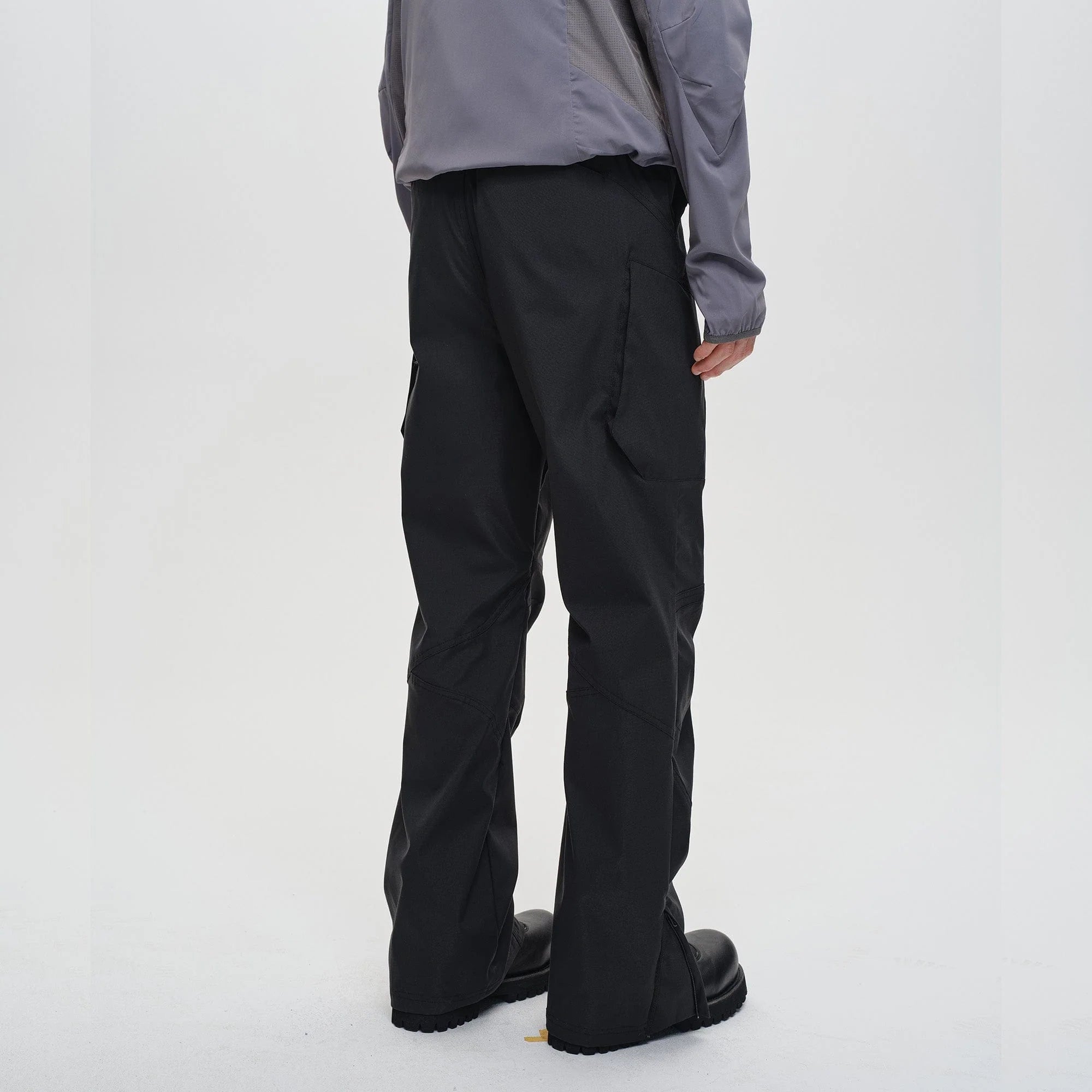 CATSSTAC Tech Paneled Zipper Pockets Elastic Waist Pants