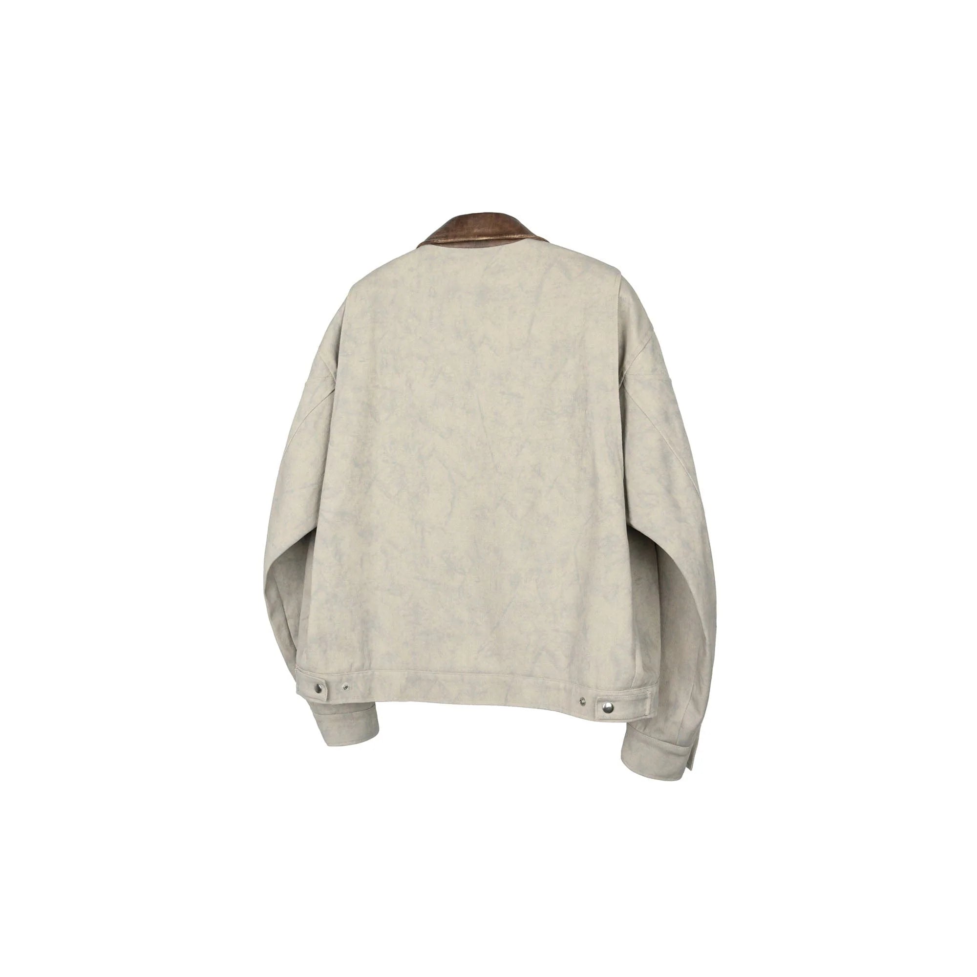 OKAYTHXBYE Essential Contrast Collar Washed Jacket