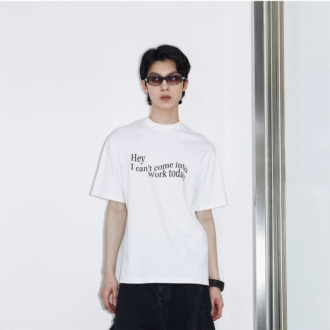 49PERCENT Essential Slogan T-Shirt