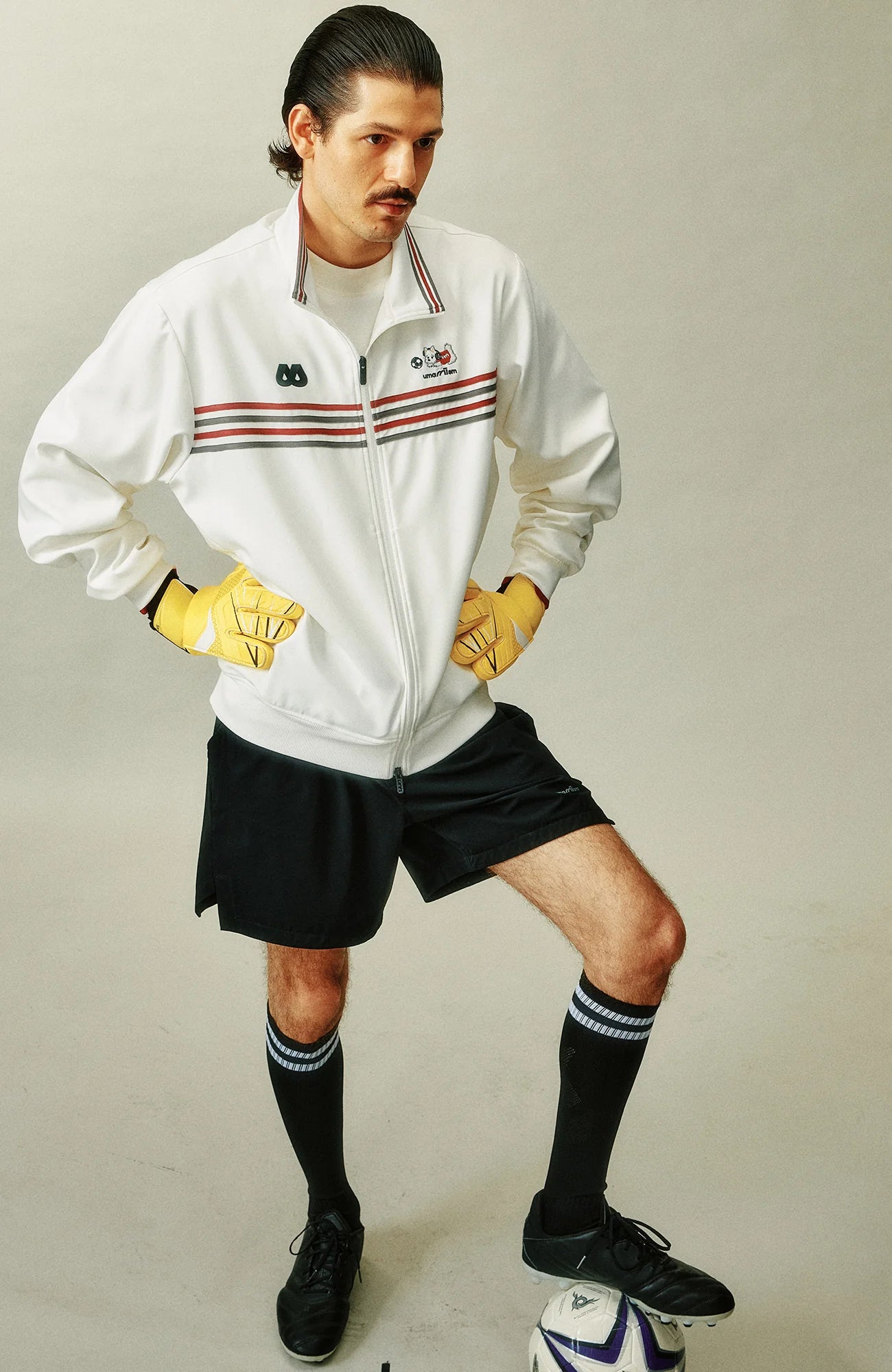 UMAMIISM Retro Striped Track Jacket
