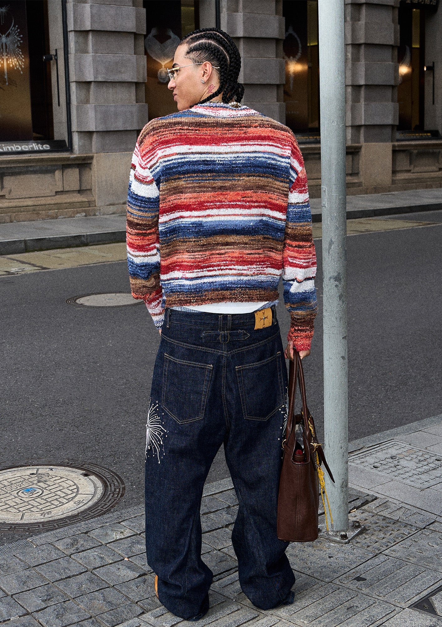 STEEPC Gradient Heartpatch Boxy Cardigan