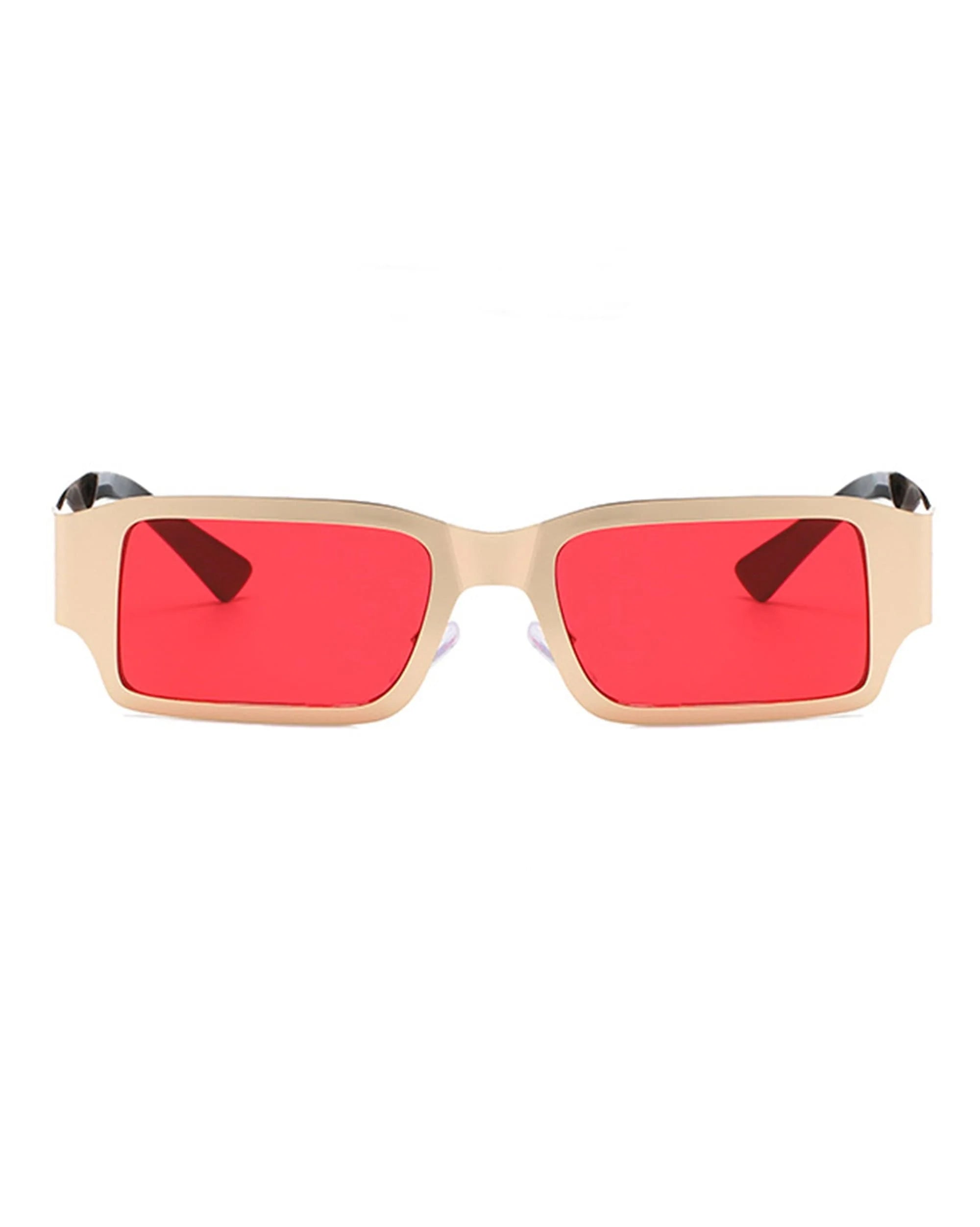 DAMAGE ASIA OPTICALS Metallic Square Frame Sunglasses