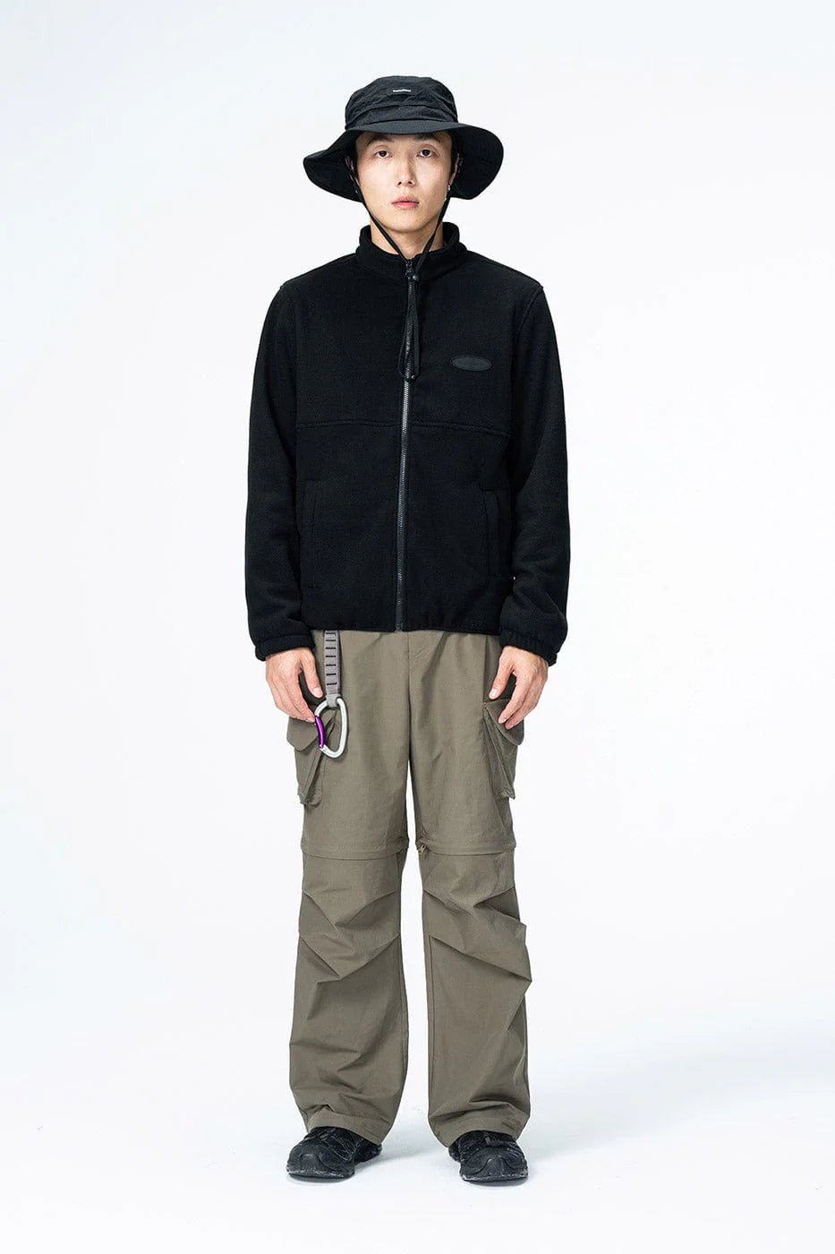 ENSHADOWER Detachable Big Pockets Crinkled Pants