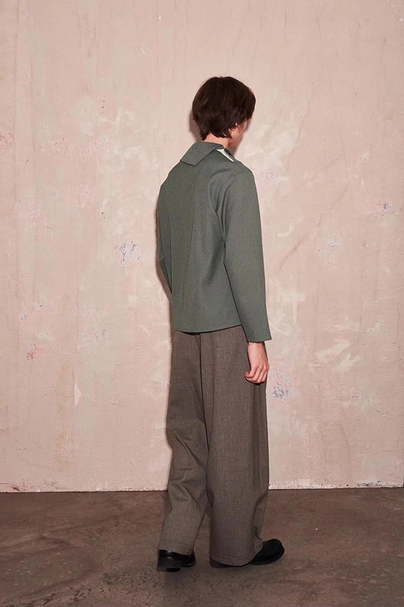 SAME FLOW Essential Asym Cowl Collar Drape Pullover
